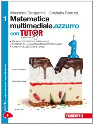 Libro usato in vendita matematica multimediale azzurro con tutor Massimo Bergamini-  Graziella Barozzi