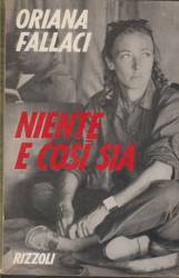 Libro usato in vendita Niente e così sia Oriana Fallaci