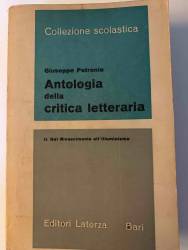 Libro usato in vendita Antologia della critica letteraria giuseppe petronio