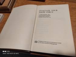 Libri usati in dono Evaluate your sales force J.O'Shaughnessy